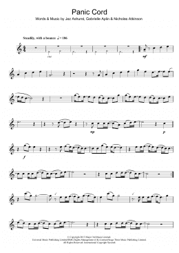 page one of Panic Cord (Lead Sheet / Fake Book)