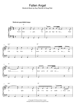 page one of Fallen Angel (Beginner Piano (Abridged))