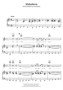 page one of Maybellene (Piano, Vocal & Guitar Chords)