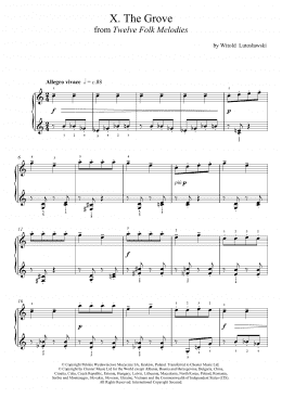 page one of The Grove (Piano Solo)