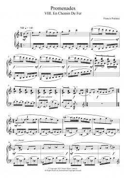 page one of Promenades - VIII. En Chemin De Fer (Piano Solo)