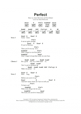 page one of Perfect (Guitar Chords/Lyrics)