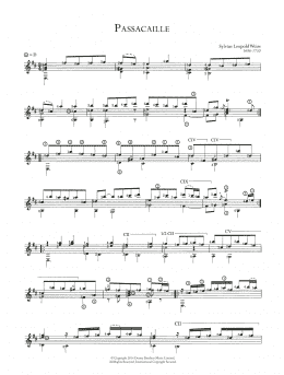 page one of Passacaille (Solo Guitar)