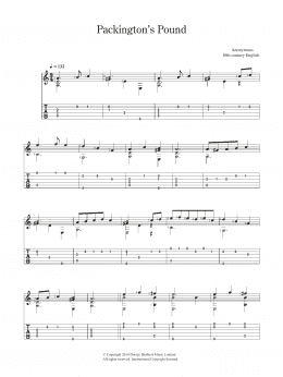 page one of Packington's Pound (Easy Guitar)