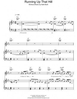 page one of Running Up That Hill (Piano, Vocal & Guitar Chords)
