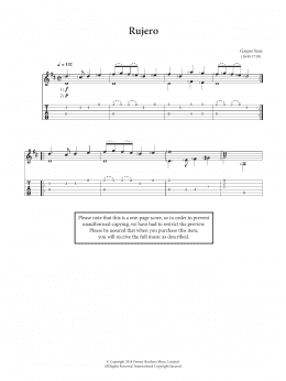 page one of Rujero (Easy Guitar)