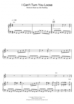 page one of I Can't Turn You Loose (Piano, Vocal & Guitar Chords)