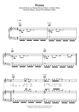 page one of Roses (Piano, Vocal & Guitar Chords)