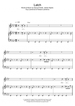 page one of Latch (Piano, Vocal & Guitar Chords)