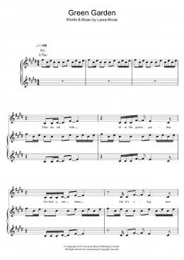 page one of Green Garden (Piano, Vocal & Guitar Chords)