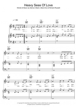 page one of Heavy Seas Of Love (Piano, Vocal & Guitar Chords)