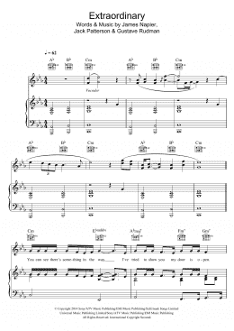 page one of Extraordinary (Piano, Vocal & Guitar Chords)