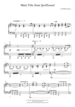 page one of Spellbound (Piano Solo)