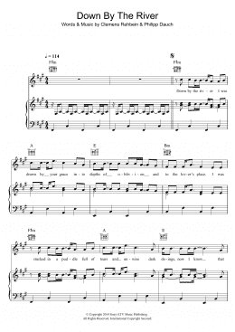page one of Down By The River (Piano, Vocal & Guitar Chords)