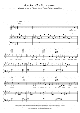 page one of Holding Onto Heaven (Piano, Vocal & Guitar Chords)
