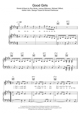 page one of Good Girls (Piano, Vocal & Guitar Chords)