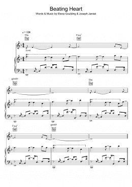 page one of Beating Heart (Piano, Vocal & Guitar Chords)