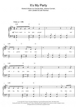 page one of It's My Party (Easy Piano)
