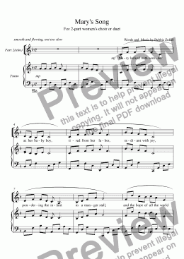 page one of Mary's Song