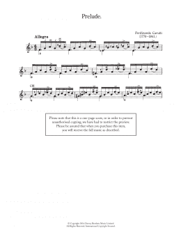 page one of Prelude (Easy Guitar)