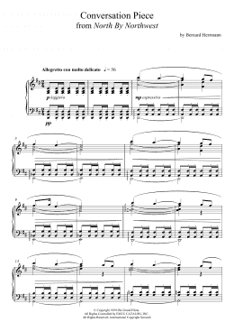 page one of Conversation Piece From North By Northwest (Piano Solo)