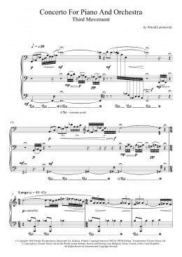 page one of Concerto For Piano And Orchestra, 3rd Movement (Piano Solo)