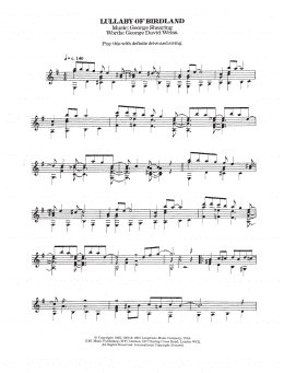 page one of Lullaby Of Birdland (Easy Guitar)