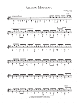 page one of Allegro Moderato (Easy Guitar)