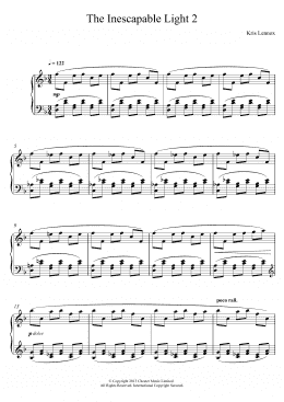 page one of The Inescapable Light #2 (Piano Solo)