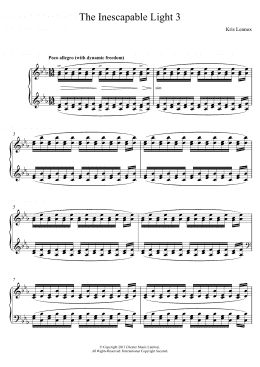page one of The Inescapable Light #3 (Piano Solo)