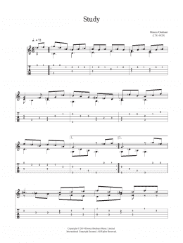 page one of Study (Solo Guitar)
