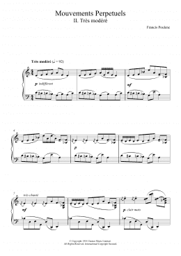 page one of Mouvement Perpetuel No. 2 (Piano Solo)