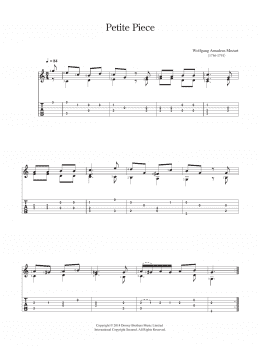 page one of Petite Piece (Solo Guitar)