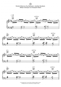 page one of O (Piano, Vocal & Guitar Chords)