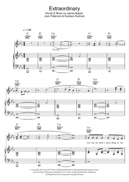 page one of Extraordinary (featuring Sharna Bass) (Piano, Vocal & Guitar Chords)