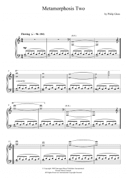 page one of Metamorphosis Two (Piano Solo)