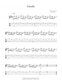 page one of Estudio (Easy Guitar)
