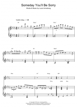 page one of Someday (You'll Be Sorry) (Piano, Vocal & Guitar Chords)