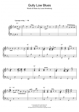 page one of Gully Low Blues (Piano, Vocal & Guitar Chords)