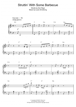 page one of Struttin' With Some Barbecue (Piano Solo)