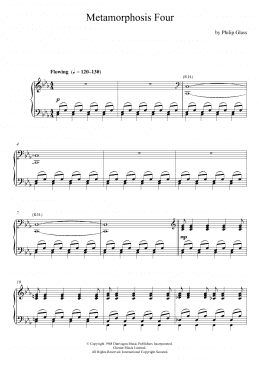 page one of Metamorphosis Four (Piano Solo)