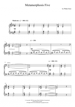 page one of Metamorphosis Five (Piano Solo)