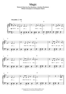 page one of Magic (Beginner Piano (Abridged))