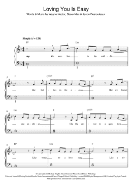 page one of Loving You Is Easy (Beginner Piano (Abridged))