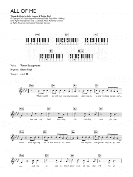 page one of All Of Me (Keyboard (Abridged))