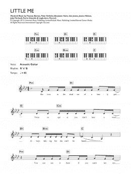 page one of Little Me (Piano Chords/Lyrics)