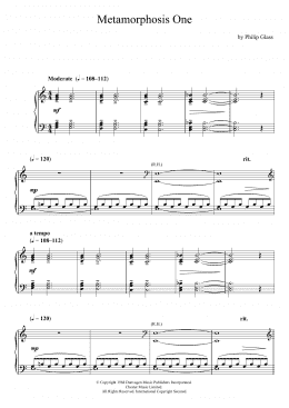 page one of Metamorphosis 1-5 (Complete) (Piano Solo)