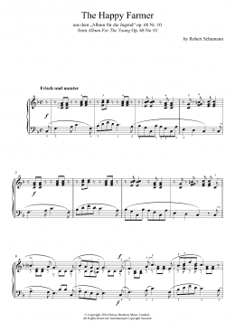 page one of The Happy Farmer (Piano Solo)