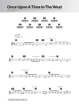 page one of Once Upon A Time In The West (Theme) (Piano Chords/Lyrics)