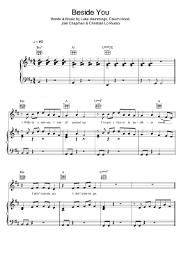 page one of Beside You (Piano, Vocal & Guitar Chords)